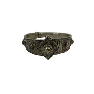 Hinged Silver Cuff Bracelet w/ Pin Closure 3.5oz see description